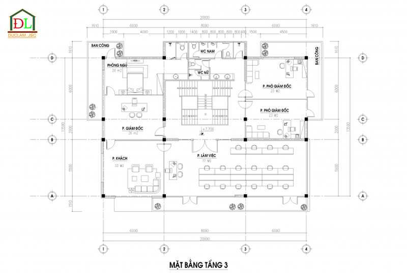 Một số mẫu nhà 3 tầng khung thép đẹp